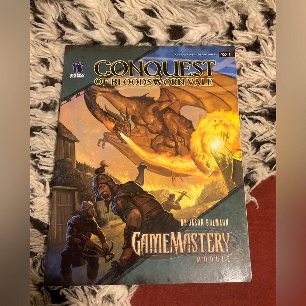 PATHFINDER RPG CONQUEST OF BLOODSWORN VALE BOOK